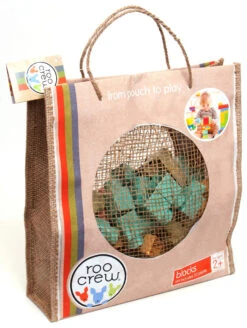 Roo Crew Eco Wood 2.0 Twine Bag With 50 Blocks