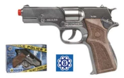 Police Sidearm Pistol 8 Shot Cap Gun