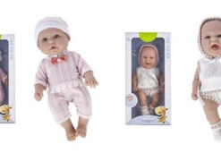 Pure Baby Real To Touch 25cm Doll - Cream/Pink Outfit