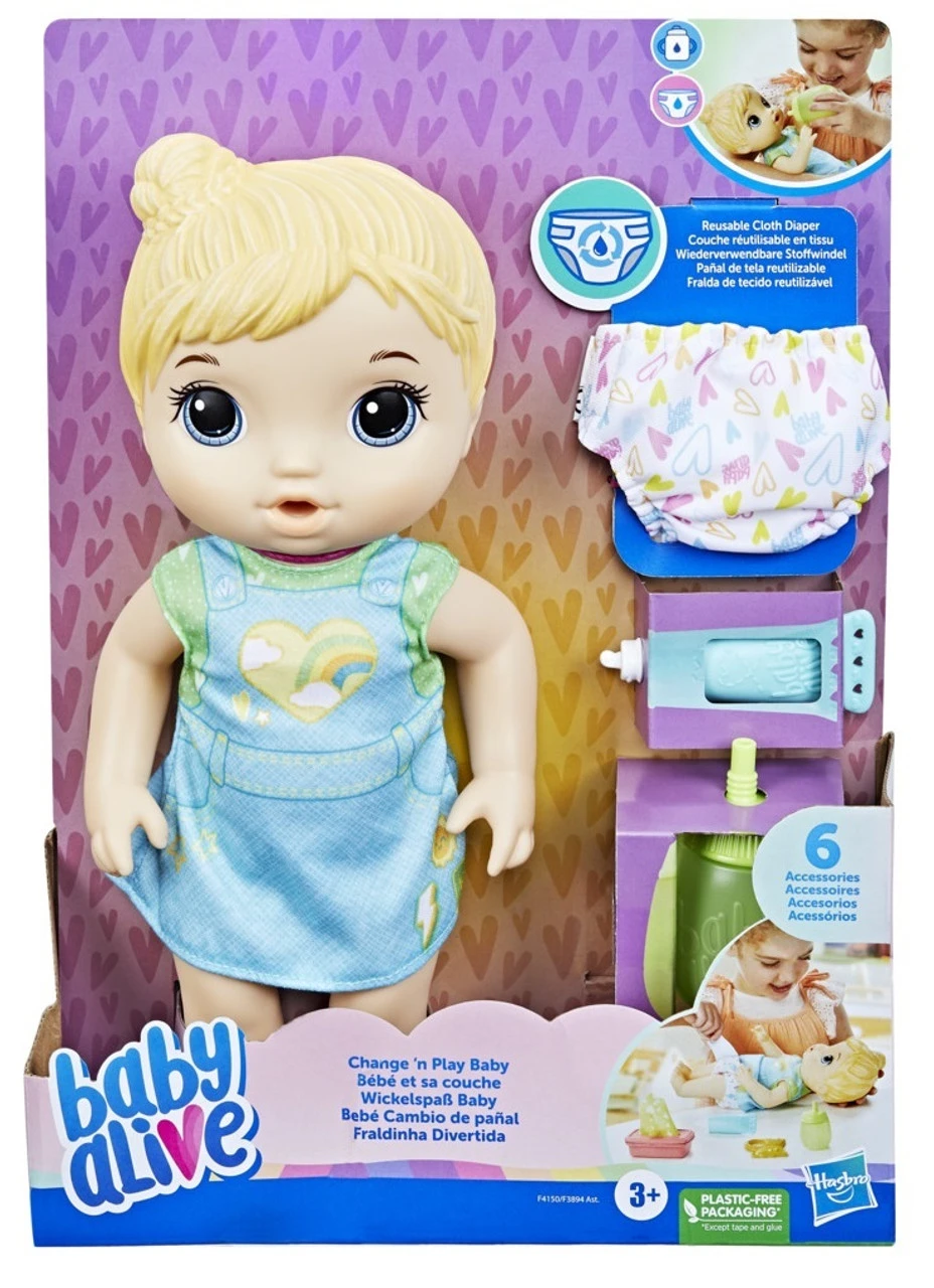 Baby Alive Change N Play Baby - Blonde Hair 3 Baby Alive Change N Play Baby - Blonde Hair