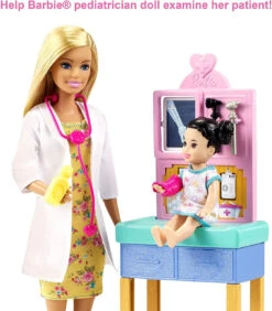 Barbie Careers Doll & Playset - Pediatrician Blonde -UNCLE PETES TOYS Sales 81Je8Wd1N1L. AC SL1500 45071.1612066895
