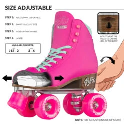 Retro Roller Skates Pink (Eu42) Mens 9/ Ladies10 6 Retro Roller Skates Pink (Eu42) Mens 9/ Ladies10 -UNCLE PETES TOYS Sales Amazon Retro Pink 4 678735ab 8fcc 4cae af8d 06c8a89457e2 03710.1692753452