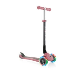 Globber Primo Foldable Scooter Light Up Wheels Pastel Pink