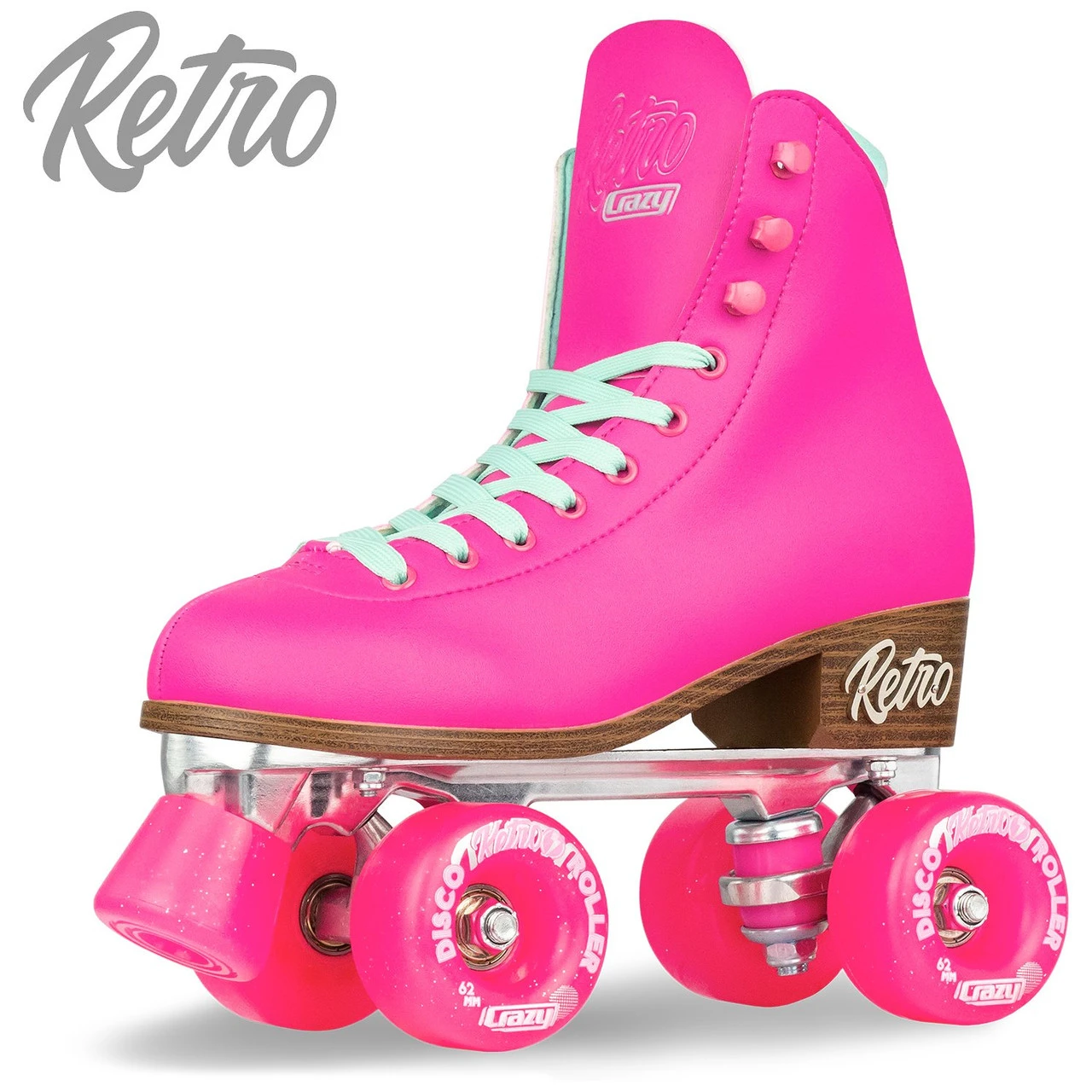 Retro Roller Skates Pink (Eu39) Mens 7/ Ladies 8 3 Retro Roller Skates Pink (Eu39) Mens 7/ Ladies 8