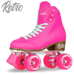 Retro Roller Skates Pink (Eu37) Mens 5/ Ladies 6