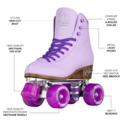 Retro Roller Skates Purple (Eu38) Mens 6/ Ladies 7 7 Retro Roller Skates Purple (Eu38) Mens 6/ Ladies 7 -UNCLE PETES TOYS Sales RETROpurple38 1 79287.1638509812