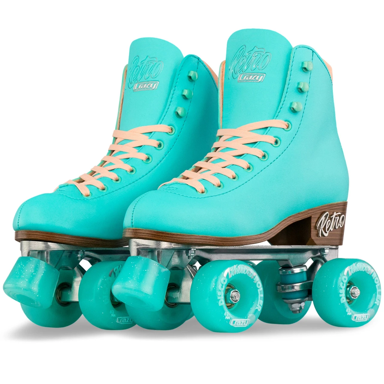Retro Roller Skates Teale (Eu37) Mens 5/ Ladies 6 4 Retro Roller Skates Teale (Eu37) Mens 5/ Ladies 6 - Image 2
