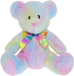 Plush Bear Charlie Pastel Rainbow
