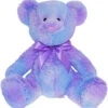 Plush Bear Toby Purple/Blue -UNCLE PETES TOYS Sales bbr02 01 77962.1681447727