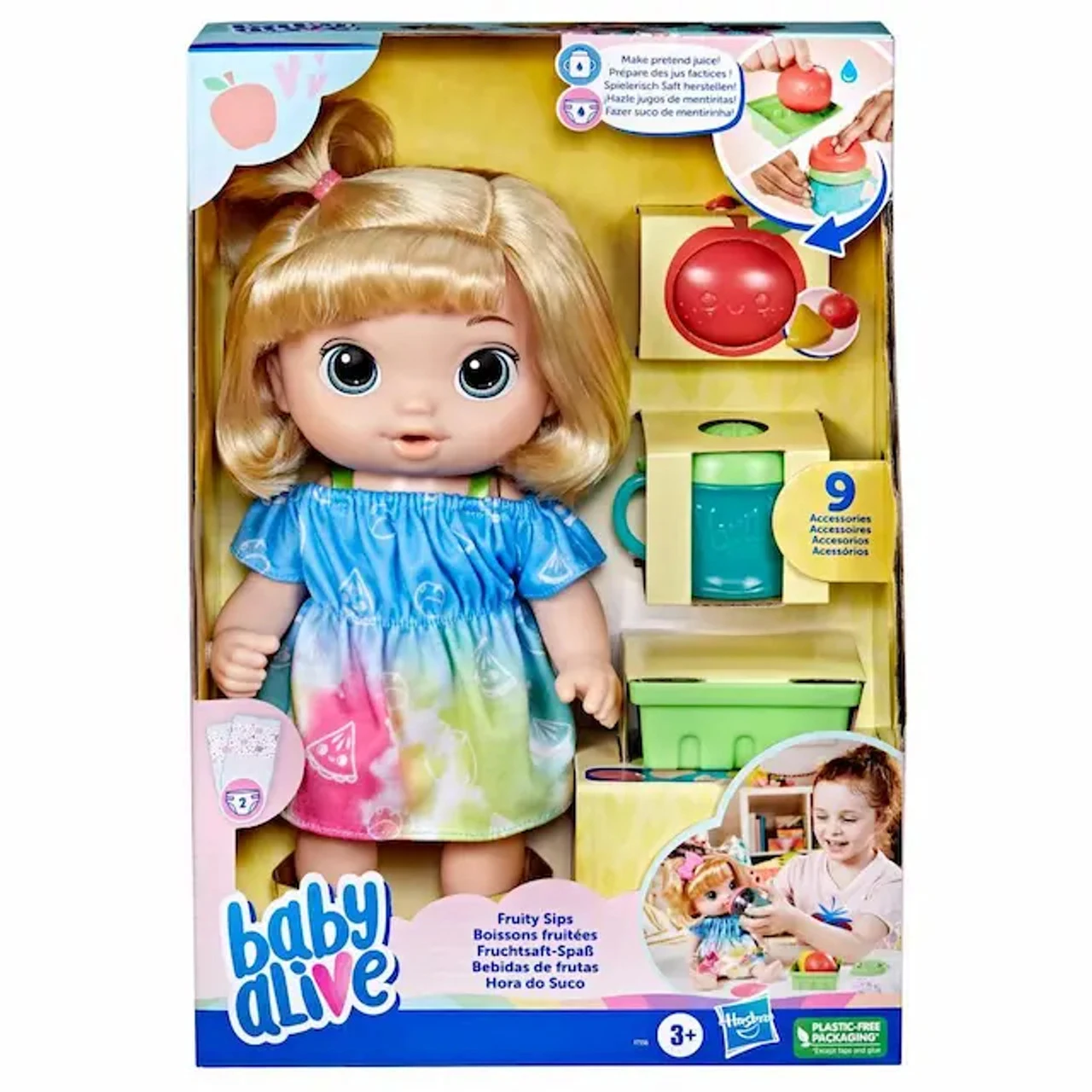 Baby Alive Fruity Sips Apple (Blonde Hair) 3 Baby Alive Fruity Sips Apple (Blonde Hair)