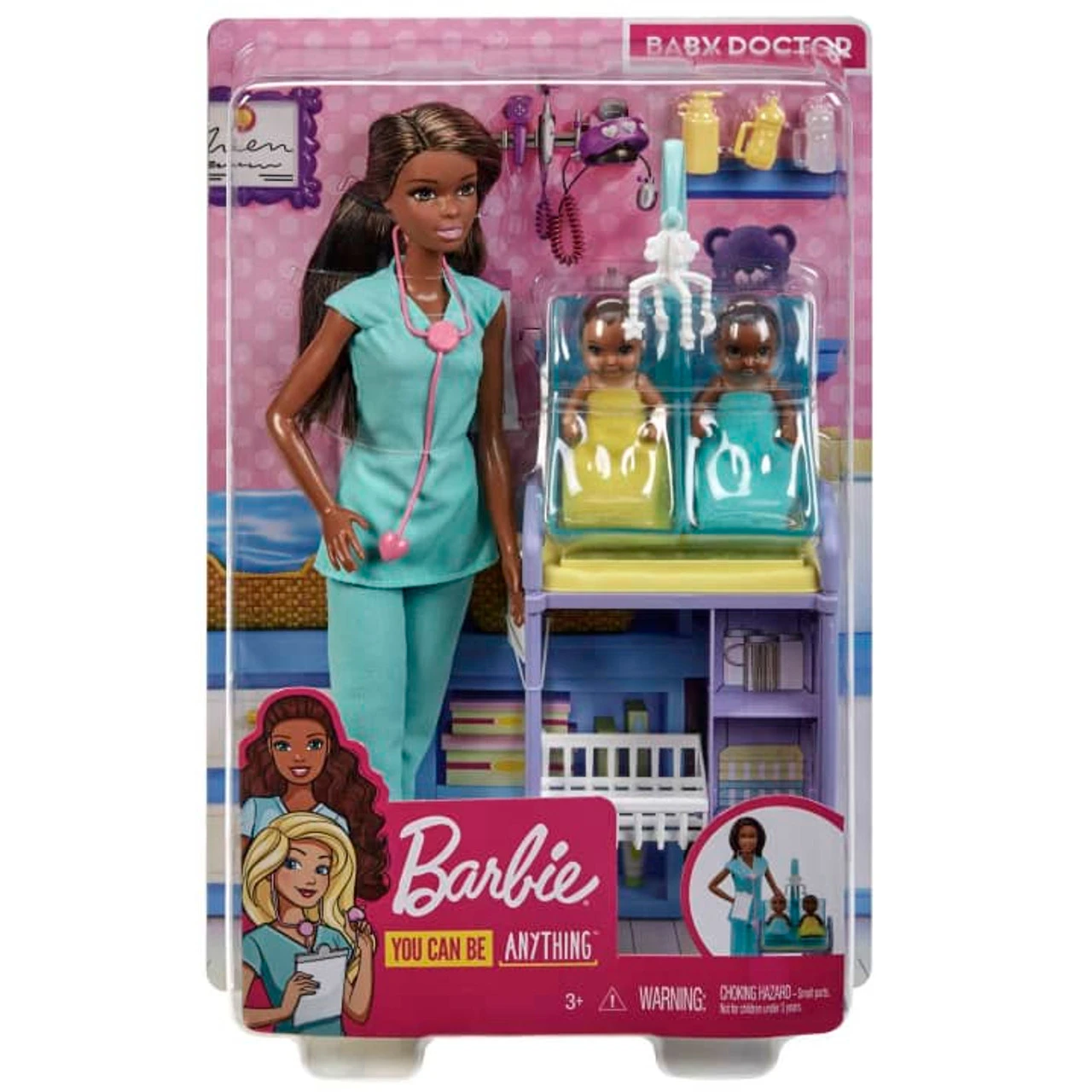 Barbie Careers Doll & Playset - Baby Twins Doctor Brunette 4 Barbie Careers Doll & Playset - Baby Twins Doctor Brunette - Image 2