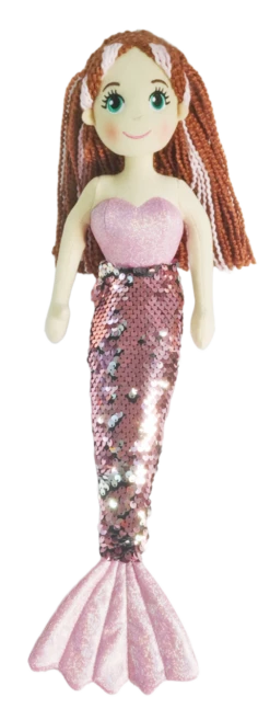 45cm Leah Flip Sequin Pink Mermaid
