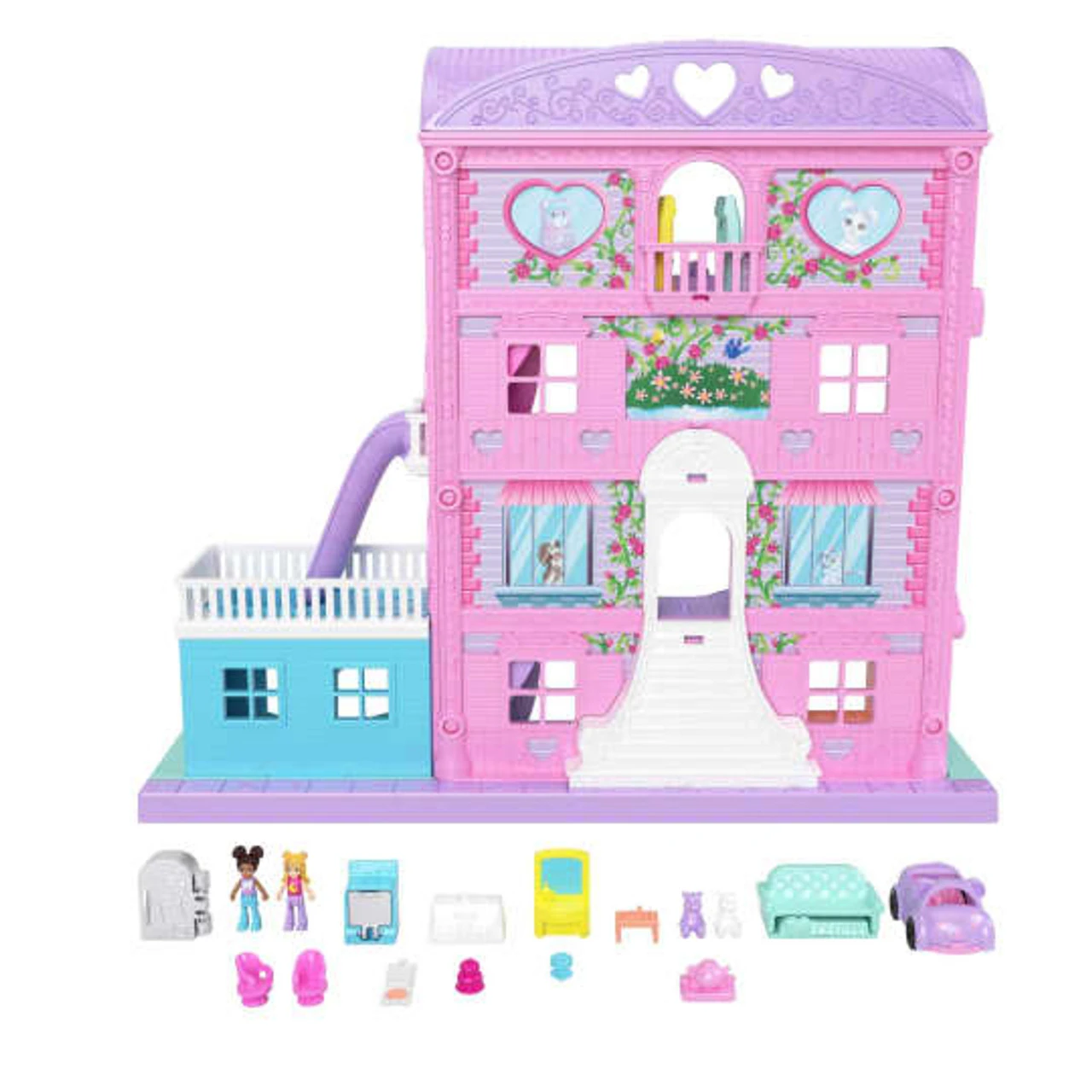 Polly Pocket Pajama Party Sleepover Adventure House Playset 4 Polly Pocket Pajama Party Sleepover Adventure House Playset - Image 2